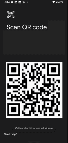 Scan the QR code
